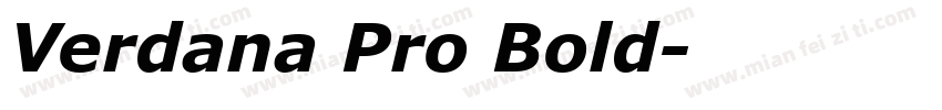 Verdana Pro Bold字体转换